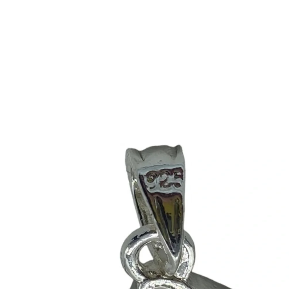 Labradorite Gemstone Sterling Silver 925 Pendant 2.5in